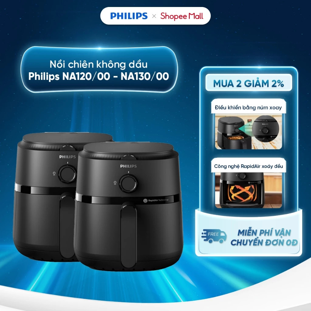 Nồi chiên không dầu Philips 6.2 lít
